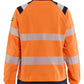 Blaklader Vlamvertragend Dames Multinorm Sweatshirt 34711745 rits inherent vlamwerend HiVis fluo oranje-marineblauw(5389)