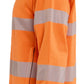 Blaklader Vlamvertragend Dames Multinorm Sweatshirt 34711745 rits inherent vlamwerend HiVis fluo oranje-marineblauw(5389)