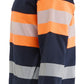 Blaklader Vlamvertragend Dames Multinorm Sweatshirt 34721745 rits inherent vlamwerend HiVis marineblauw-oranje(8953)