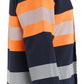 Blaklader Vlamvertragend Dames Multinorm Sweatshirt 34721745 rits inherent vlamwerend HiVis marineblauw-oranje(8953)