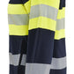 Blaklader Vlamvertragend Multinorm Dames Sweatshirts 34721762 rits vlamwerend antistatsich HiVis klasse 2 koude dames marineblauw-fluo geel(8933)