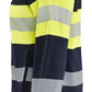 Blaklader Vlamvertragend Multinorm Dames Sweatshirts 34721762 rits vlamwerend antistatsich HiVis klasse 2 koude dames marineblauw-fluo geel(8933)