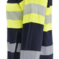 Blaklader Vlamvertragend Multinorm Dames Sweatshirts 34721762 rits vlamwerend antistatsich HiVis klasse 2 koude dames marineblauw-fluo geel(8933)