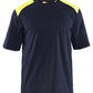 Blaklader Vlamvertragend T-shirts 34761737 vlamwerend antistatisch contrastkleur marineblauw-fluo geel(8933)