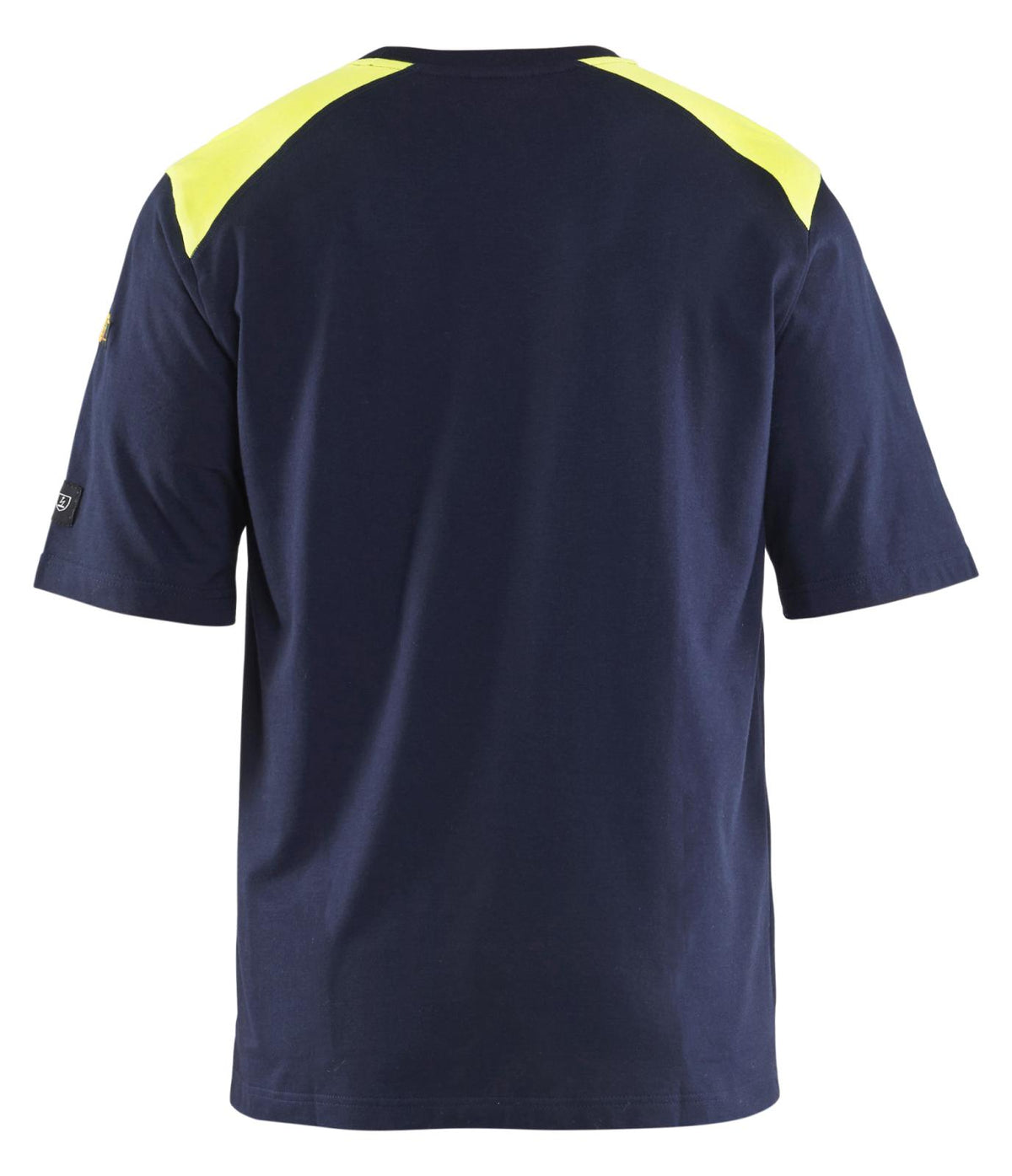 Blaklader Vlamvertragend T-shirts 34761737 vlamwerend antistatisch contrastkleur marineblauw-fluo geel(8933)