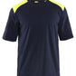 Blaklader Vlamvertragend T-shirts 34761737 vlamwerend antistatisch contrastkleur marineblauw-fluo geel(8933)