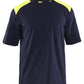 Blaklader Vlamvertragend T-shirts 34761737 vlamwerend antistatisch contrastkleur marineblauw-fluo geel(8933)
