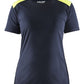 Blaklader Bi-Colour t-shirts 34791042 donker marineblauw-fluo geel(8633)