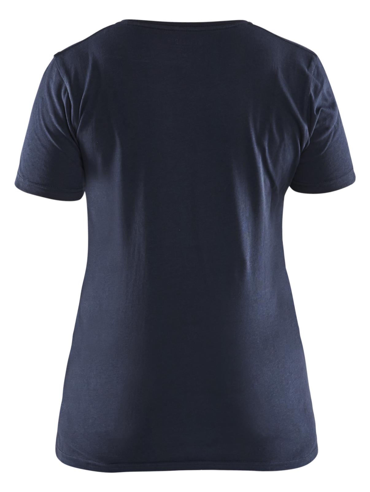 Blaklader Bi-Colour t-shirts 34791042 donker marineblauw-fluo geel(8633)