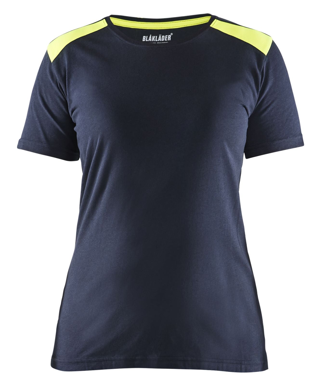 Blaklader Bi-Colour t-shirts 34791042 donker marineblauw-fluo geel(8633)