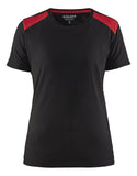 Blaklader T-shirts 34791042 zwart-rood(9956)