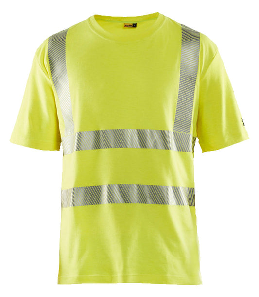 Blaklader Vlamvertragend Multinorm T-Shirts 34801737 vlamvertragend antistatisch HiVis fluo geel(3300)