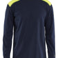 Blaklader Vlamvertragend T-shirt 34831737 Vlamvertragend lange mouwen Inherent vlamwerend HiVis marineblauw-fluo geel(8933)