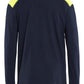 Blaklader Vlamvertragend T-shirt 34831737 Vlamvertragend lange mouwen Inherent vlamwerend HiVis marineblauw-fluo geel(8933)
