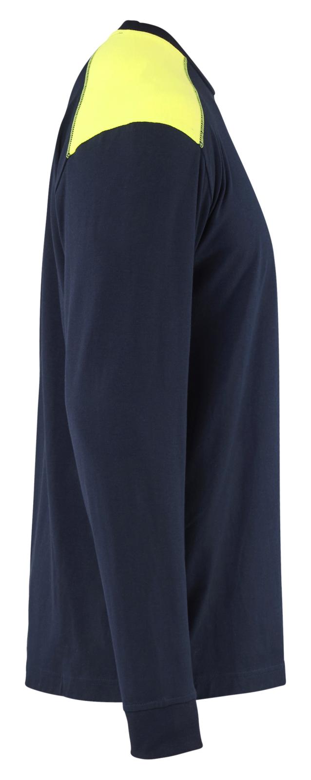 Blaklader Vlamvertragend T-shirt 34831737 Vlamvertragend lange mouwen Inherent vlamwerend HiVis marineblauw-fluo geel(8933)