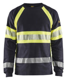 Blaklader T-shirts 34841761 marineblauw-fluo geel(8933)