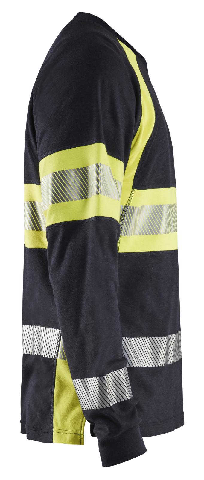 Blaklader T-shirts 34841761 marineblauw-fluo geel(8933)