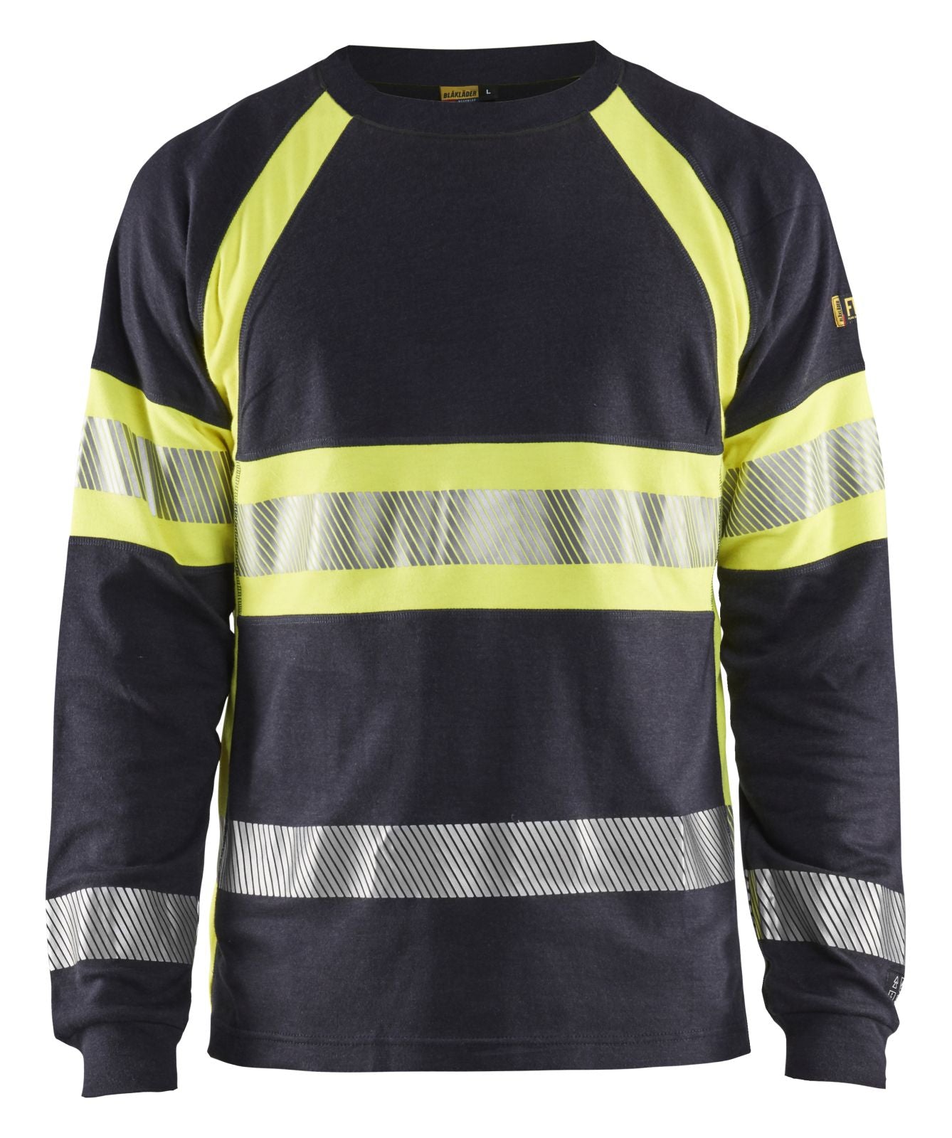 Blaklader T-shirts 34841761 marineblauw-fluo geel(8933)