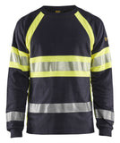 Blaklader T-shirts 34841761 marineblauw-fluo geel(8933)