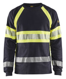 Blaklader T-shirts 34841761 marineblauw-fluo geel(8933)