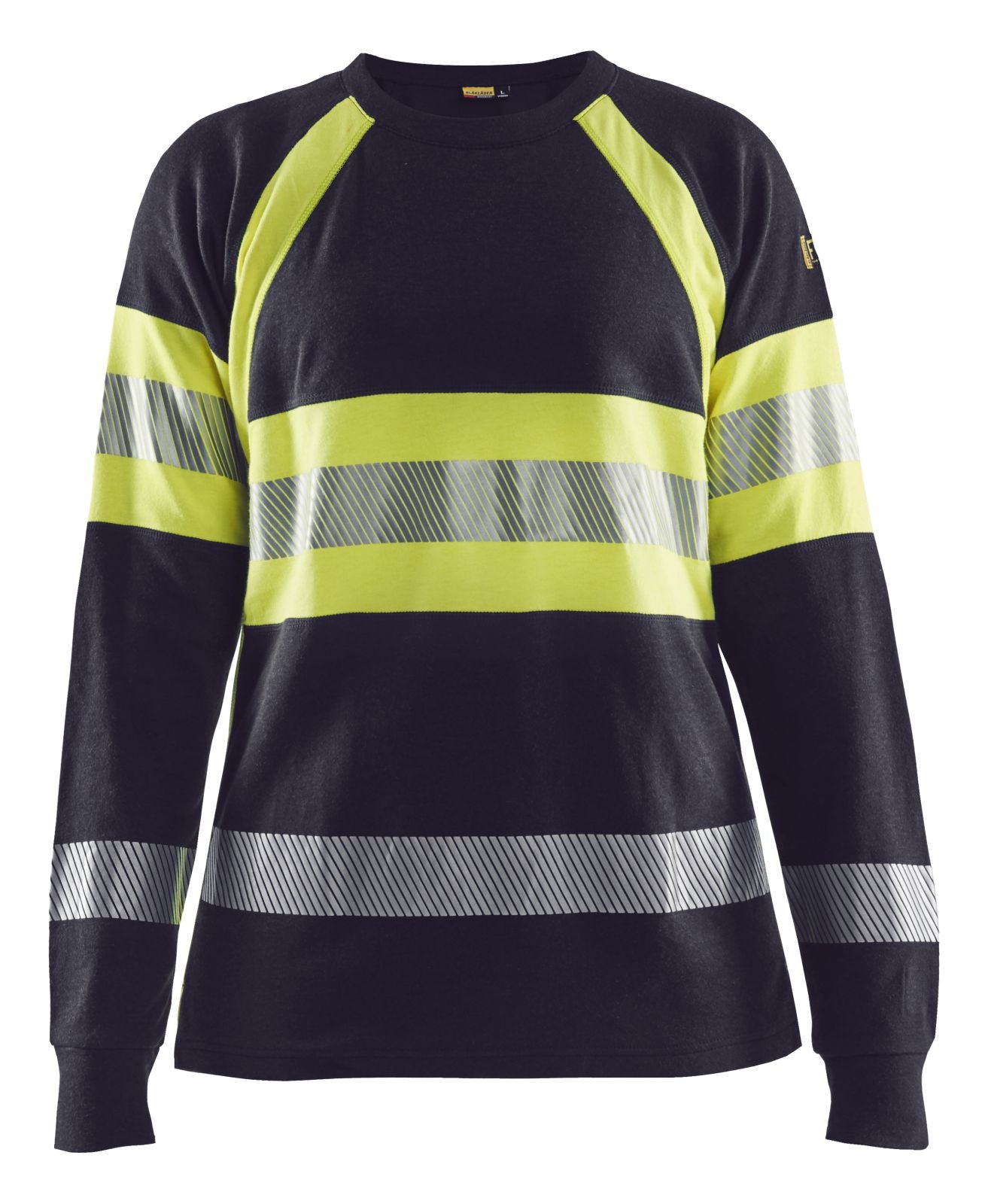 Blaklader t-shirts 34941761 marineblauw-fluo geel(8933)