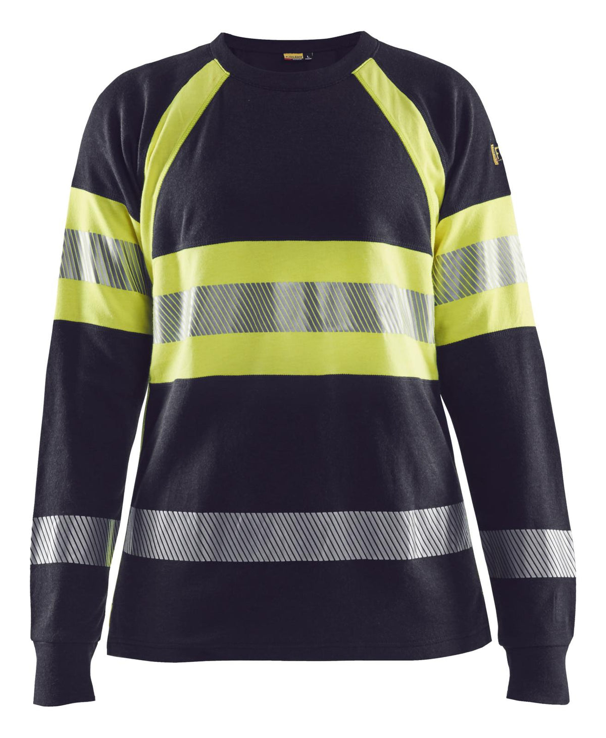 Blaklader t-shirts 34941761 marineblauw-fluo geel(8933)