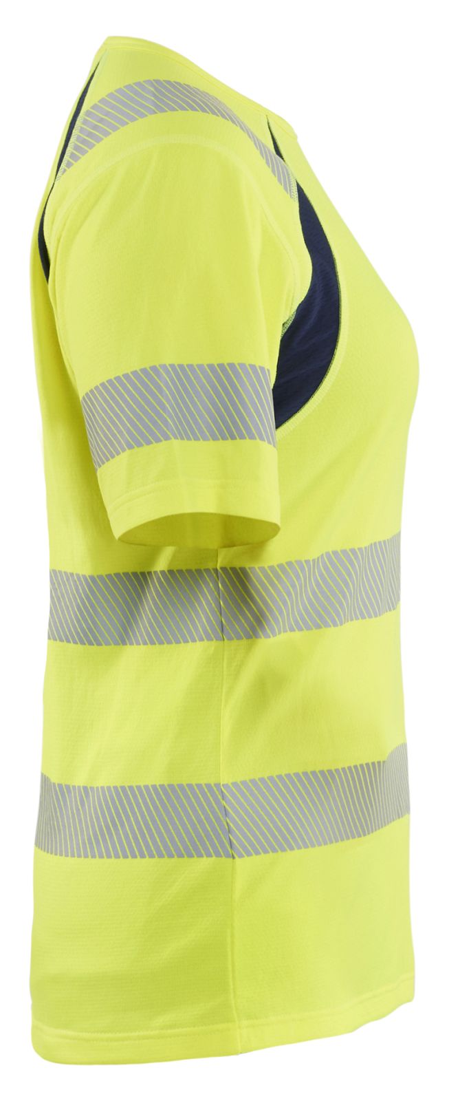 Blaklader High Vis Dames T-shirts 35032537 HiVis fluo geel-marineblauw(3389)