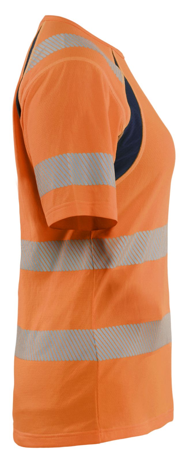 Blaklader High Vis Dames T-Shirts 35032537 HiVis fluo oranje-marineblauw(5389)