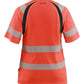 Blaklader High Vis Dames T-Shirts 35032537 HiVis fluo rood-zwart(5599)