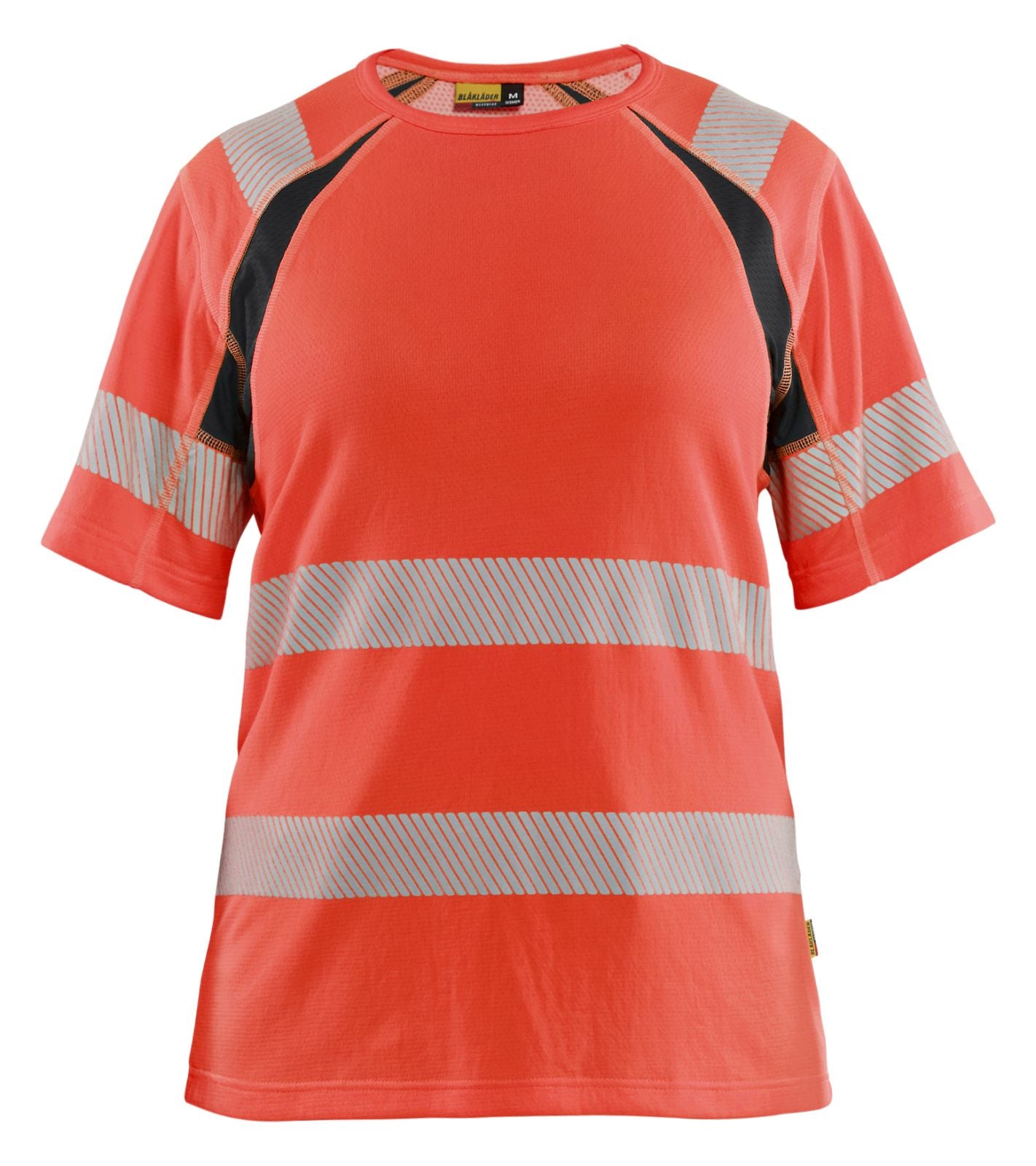 Blaklader High Vis Dames T-Shirts 35032537 HiVis fluo rood-zwart(5599)