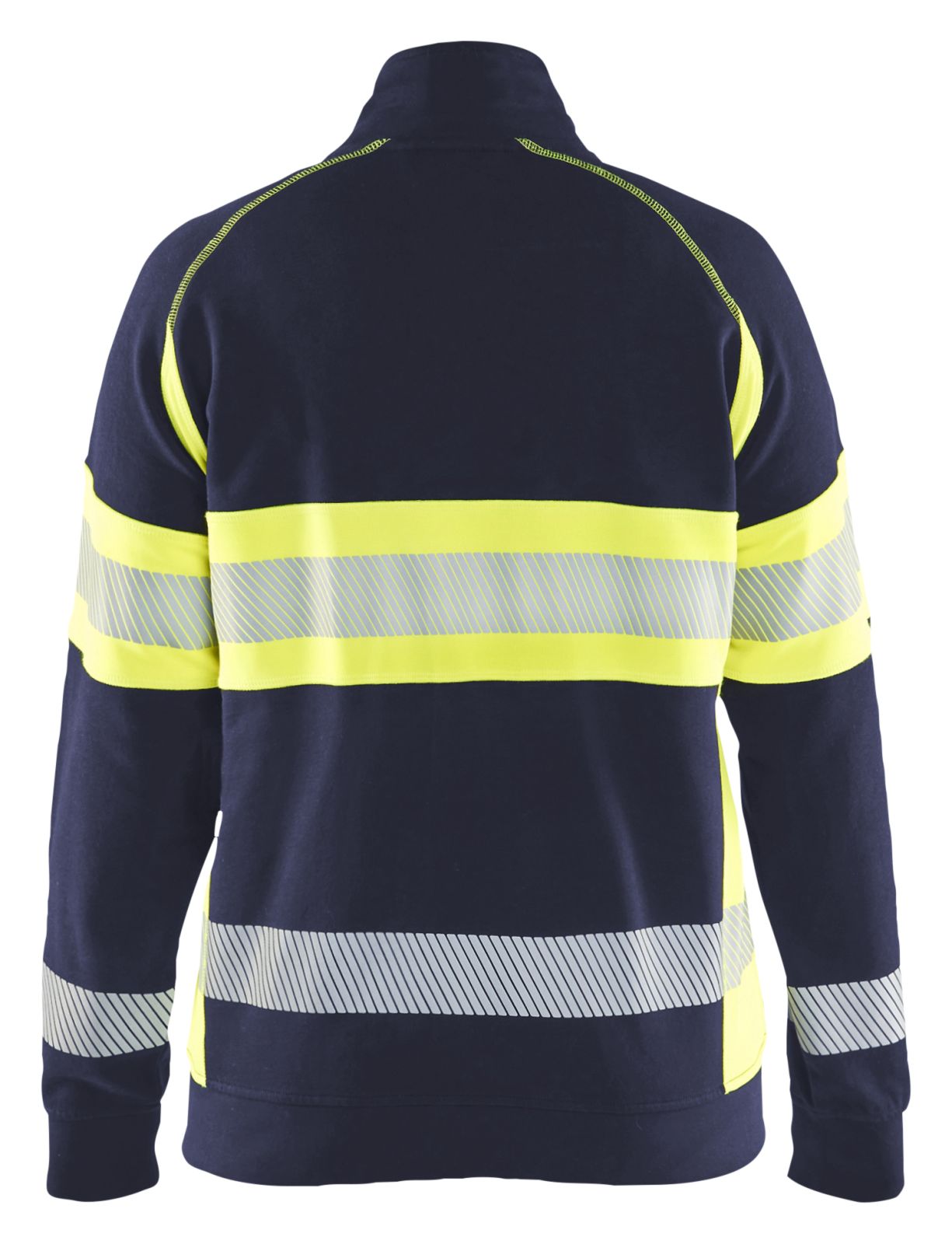 Blaklader High Vis Dames Sweaters 35051158 rits HIVis marineblauw-fluo geel(8933)