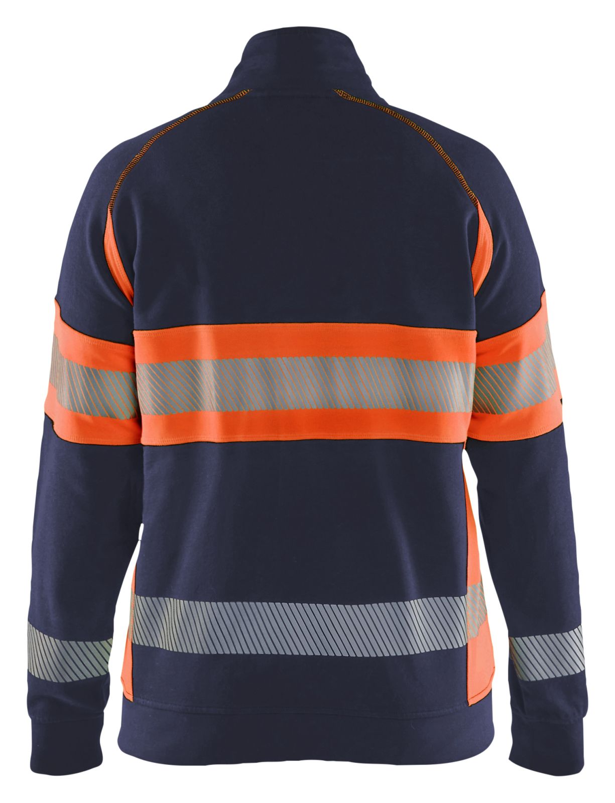 Blaklader High Vis Dames Sweaters 35051158 rits HIVis marineblauw-oranje(8953)