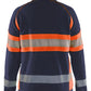 Blaklader High Vis Dames Sweaters 35051158 rits HIVis marineblauw-oranje(8953)