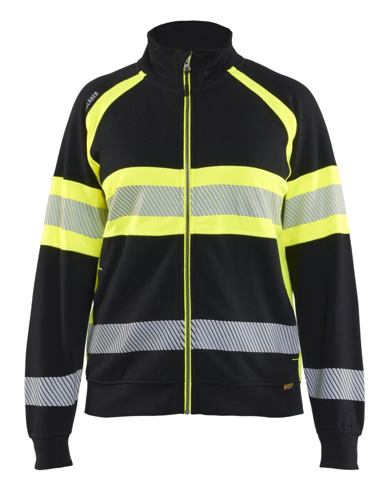 Blaklader High Vis Dames Sweaters 35051158 rits HIVis zwart-fluo geel(9933)