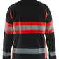 Blaklader High Vis Dames Sweaters 35051158 rits HIVis zwart-fluo rood(9955)