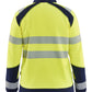 Blaklader Dames High Vis sweaters 35082528 HiVis rits fluo geel-marineblauw(3389)
