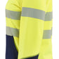 Blaklader Dames High Vis sweaters 35082528 HiVis rits fluo geel-marineblauw(3389)