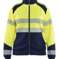 Blaklader Dames High Vis sweaters 35082528 HiVis rits fluo geel-marineblauw(3389)