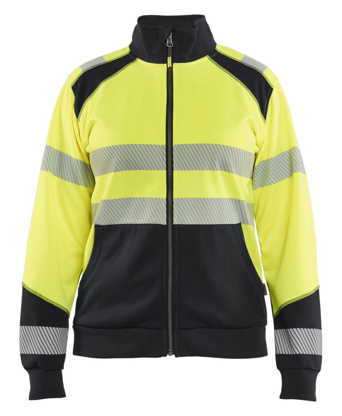 Blaklader Dames High Vis sweaters 35082528 HiVis rits fluo geel-zwart(3399)