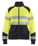 Blaklader Dames High Vis sweaters 35082528 HiVis rits fluo geel-zwart(3399)
