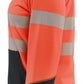Blaklader Dames High Vis sweaters 35082528 HiVis rits fluo rood-zwart(5599)