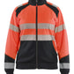 Blaklader Dames High Vis sweaters 35082528 HiVis rits fluo rood-zwart(5599)