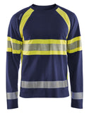 Blaklader T-shirts 35101030 HiVis marineblauw-fluo geel(8833)