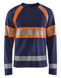 Blaklader T-shirts 35101030 HiVis marineblauw-oranje(8853)