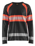 Blaklader t-shirts 35101030 zwart-fluo rood(9955)