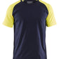 Blaklader T-shirts 35151030 HiVis marineblauw-fluo geel(8833)