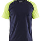Blaklader T-shirts 35151030 HiVis marineblauw-fluo geel(8833)