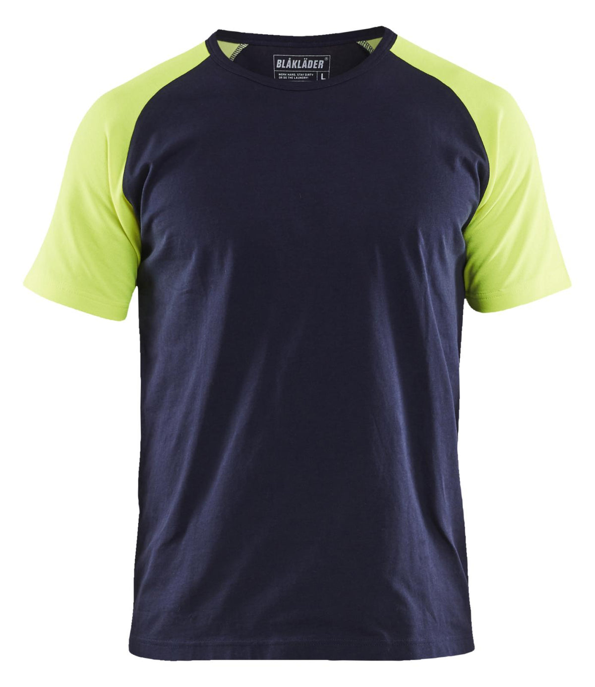 Blaklader T-shirts 35151030 HiVis marineblauw-fluo geel(8833)