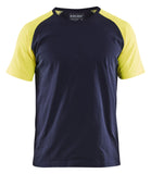 Blaklader T-shirts 35151030 HiVis marineblauw-fluo geel(8833)