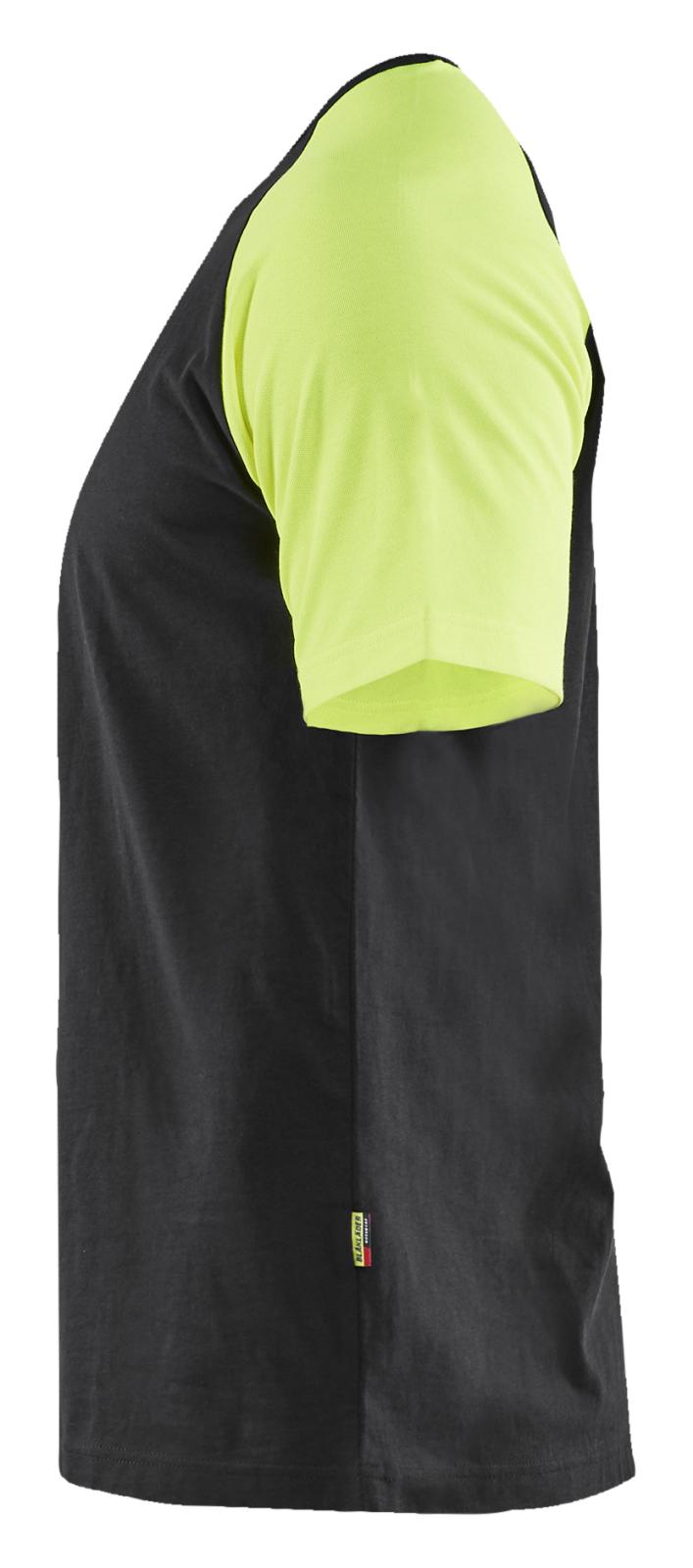 Blaklader T-shirts 35151030 HiVis zwart-fluo geel(9933)
